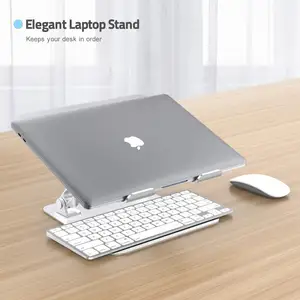 Dudukan Laptop Aluminium untuk Apple Macbook Air Macbook Pro, dan Notebook Antara 10 "Hingga 17"