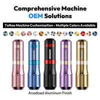 Pluma de Tatuaje Inalámbrica Rotativa de Aluminio con Motor Maxon CNC Profesional Personalizada de Fábrica con Conexión RCA y Carrera de 3.2mm