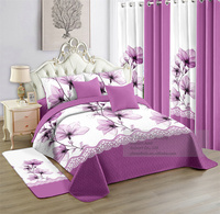 Ensemble de 12 pièces pour lit : couvre-lit, draps et taies d'oreiller pour chambre à coucher