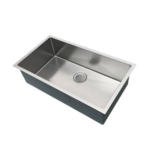 Évier de <span class=keywords><strong>cuisine</strong></span> rectangulaire en acier inoxydable 304 de qualité supérieure, à montage <span class=keywords><strong>sous</strong></span> plan, fait à la main, à un seul bac, en vente actuellement - Product Image 6