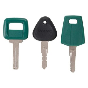 Jeu de 3 clés de véhicule pour Volvo, matériel lourd, excavatrice, chargeuse, camion, clé noire en PP, fonction de déverrouillage - Product Image 2