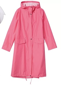 Impermeable Largo para <span class=keywords><strong>Mujer</strong></span>, a la Moda, Resistente, Transpirable, con Botones a Presión, Plegable, de Poliéster, para Camping - Product Image 6