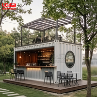 Conteneur de café commercial Urdream avec comptoir de bar et fenêtre de service