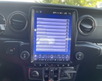 Lecteur DVD multimédia de voiture Android avec navigation GPS, écran tactile vertical de style Tesla pour Jeep Wrangler JL 2018-2023
