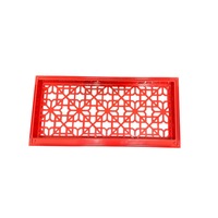 Grille de ventilation décorative victorienne pour plafond de climatisation en aluminium et acier inoxydable - Structure de ventilation robuste et durable
