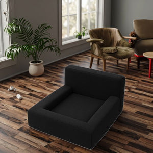 Abnehmbares Waschbares Umweltfreundliches Wasserdichtes Indoor-Haustierbett Katzen- und Hundebett mit Rückenlehne Rechteckiges Bett Solides Stoffnest Sommer Winter - Product Image 1