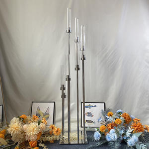 <span class=keywords><strong>Chandelier</strong></span> en métal noir à 9 bras <span class=keywords><strong>Chandelier</strong></span> de mariage Décoration <span class=keywords><strong>Chandelier</strong></span> Bougeoir de table - Product Image 5