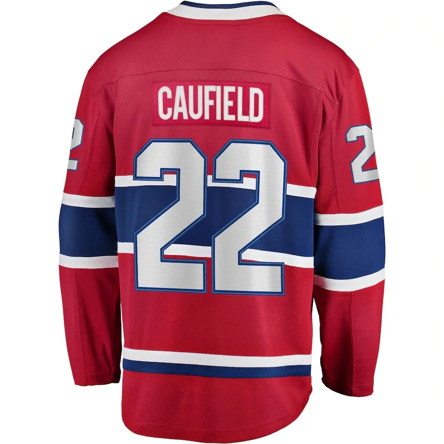 Camiseta de Hockey sobre hielo personalizada para hombre, Jersey deportivo con bordado de la ciudad de Montréal, ropa de color rojo canadiense #22 Caufield #31 precio # Weber
