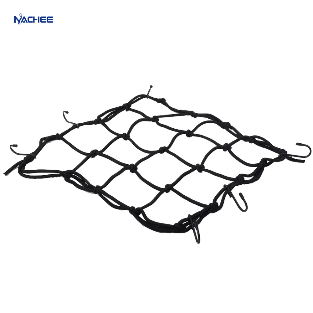 30*30Cm Phổ Bungee Cargo Net Xe Máy Mũ Bảo Hiểm Lưới Lưu Trữ Xe Máy Mũ Bảo Hiểm Hành Lý Giữ Xuống Lưu Trữ Tổ Chức Lưới