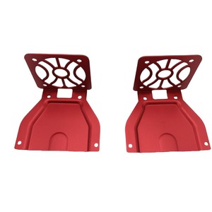 Aluminum Alloy Fan Cover Bracket Red Oxidation Anode <b>Hardware</b> Stamping Part Customized OEM Bending Forming Blanking - Product Image 2