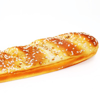 Materiale PU torta finta artificiale francese pane lungo decorazione modello cucina giocattoli Prop