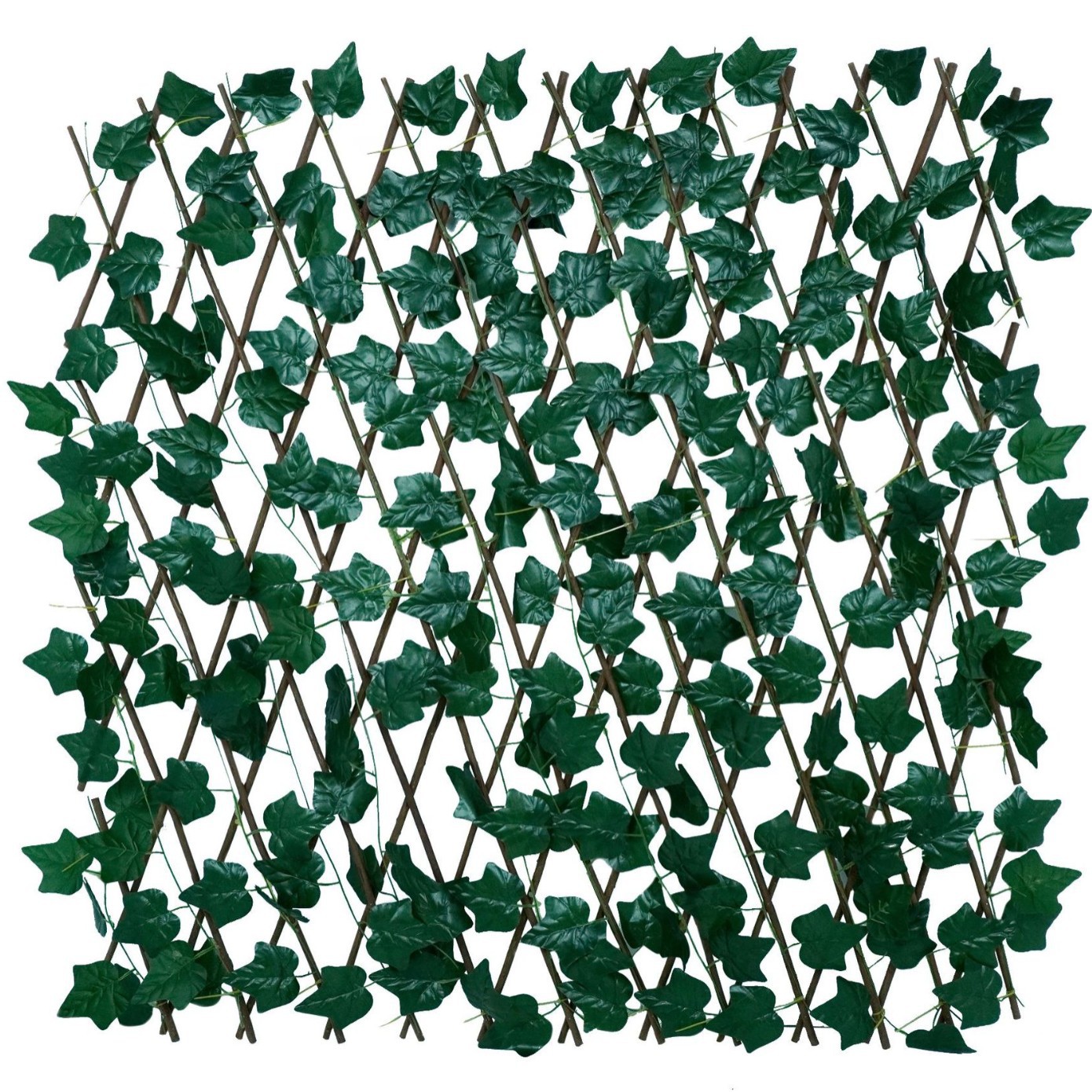 รั้วใบมันเทศผ้าดั้งเดิม 36 ชิ้น ทำจากไม้เนื้อแข็ง