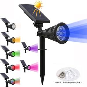 7LED <span class=keywords><strong>projecteur</strong></span> <span class=keywords><strong>solaire</strong></span> étanche IP65/IP67 piquet de sol panneau <span class=keywords><strong>solaire</strong></span>/batterie/DC LED lampe de pelouse pour jardin arbre route paysage - Product Image 1
