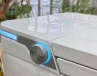 Toilette intelligente haut de gamme à poser au sol, style américain, certifiée ADA, pour une économie d'eau, idéale pour la maison