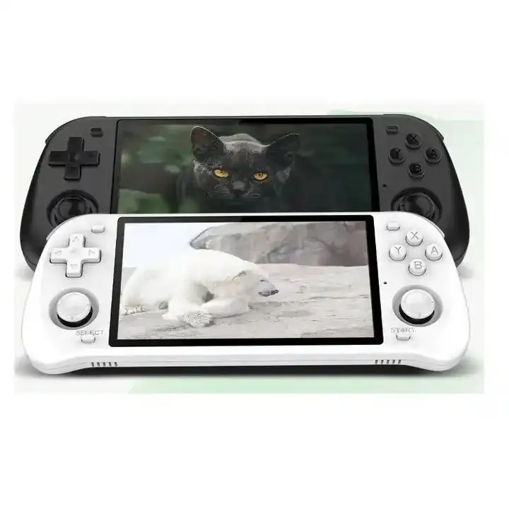 Nieuwe Collectie 64bit 4200Mah Powkiddy Portatil 15000 Juegos 5 Inch Scherm 64G Ingebouwd 10000 + Handheld Gameconsole