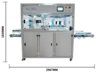 Neue Ultraschall-Schneidemaschine für Milchverarbeitung mit Titan-Klinge, Hohe Kapazität 300-450 Bleche/Stunde für Feine Gebäcksorten
