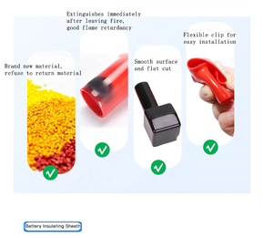 JSYQ 12V 4AWG 6AWG Battery Terminals Battery Post Clamp Cover Red And Black Battery Terminal Clamp Protector Boots