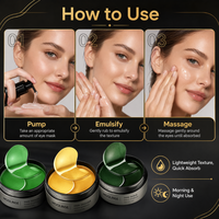 Organische Koreaanse Peptide Hydrogel Oogpatches met Collageen voor Totale Oogcontourverzorging Bulk ROZE Oogmasker OEM