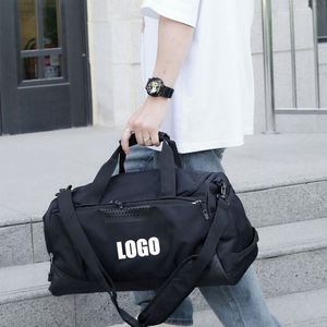 Sac de sport et de voyage pour homme, grande capacité, personnalisable avec logo, imperméable, en nylon durable, rembourré, avec poignée, idéal pour la gym et les week-ends - Product Image 6