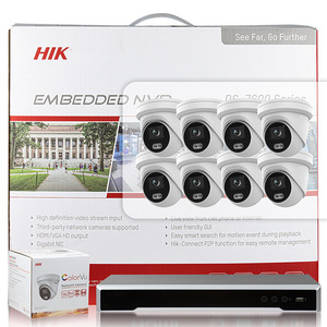 Kit de caméra réseau tourelle 4K 8 canaux 1U 8 PoE DS-<span class=keywords><strong>7608NI</strong></span>-<span class=keywords><strong>I2</strong></span>/8P NVR 4 MP ColorVu H.265+ avec détection de mouvement fixe - Product Image 3