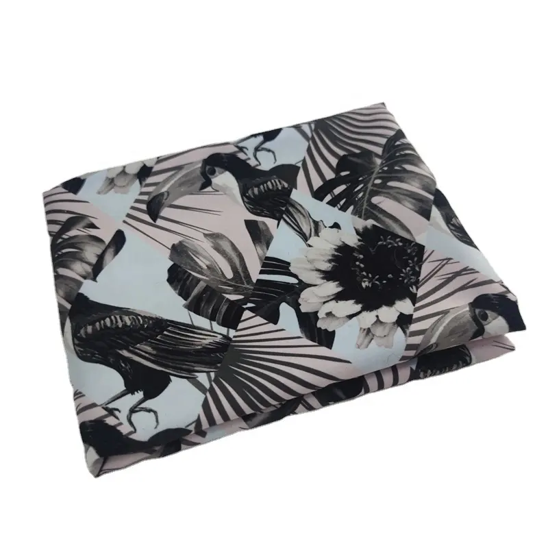 Digital print 100% polyester soft peach skin fabric, used for beach pants printing fabric