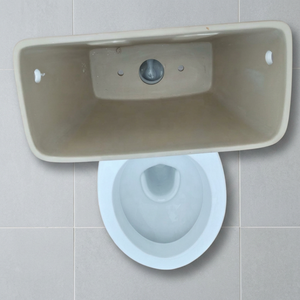 Ensemble WC complet en céramique avec cuvette à deux pièces, couvercle de siège en plastique et raccords LLC - Product Image 6