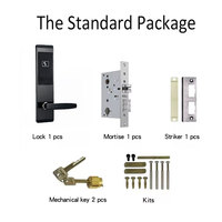 Glomarket Ttlock Serrure d'hôtel intelligente RFID électronique sans clé, système de verrouillage de porte numérique pour hôtel, serrure à carte-clé d'hôtel