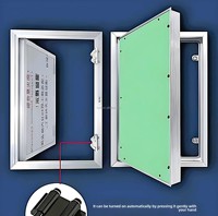 Puits de canalisation dissimulé personnalisé, porte de gypse ignifuge en alliage d'aluminium, pour porte cachée d'inspection murale