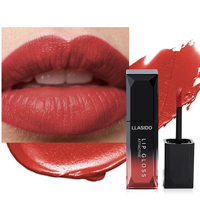 LLASIDO Rouge à Lèvres Liquide Naturel Herbal Haute Pigmentation Longue Tenue Anti-transfert Hydratant Imperméable Repulpant