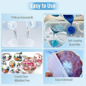 Kits de résine époxy pour débutants Art Craft Boiseries No Bubble Resin Arts Wholesale <span class=keywords><strong>Kit</strong></span> Non-Toxic Casting Resin <span class=keywords><strong>UV</strong></span> Resistant - Product Image 4