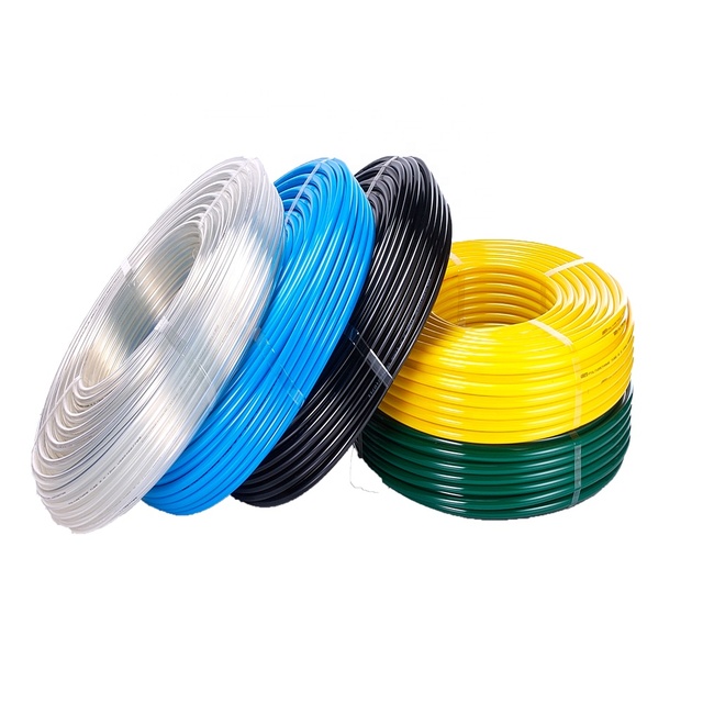 3 4 6 8 10 12 14 16mm Blue White Black Red Orange Clear Polyurethane Hose PU Tube Transparent PU Hose 1/2 " Pneumatic Air Hose