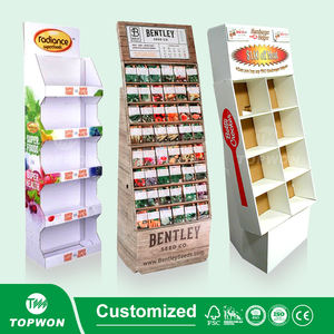 Estante de exhibición de cartón corrugado para frutas y verduras, estantes de papel para supermercado - Product Image 3
