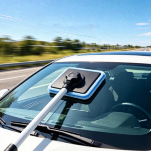 Kit de nettoyage de vitres de voiture pour coins profonds, outil de nettoyage de pare-brise de voiture à longueur réglable, nettoyeur de vitres de voiture sans traces - Product Image 1