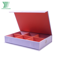 Boîte cadeau de luxe en papier écologique personnalisée de qualité alimentaire recyclable avec couvercle magnétique, boîtes à chocolat vides avec séparateurs
