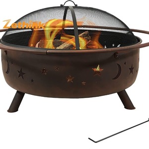 Brasero à bois de <span class=keywords><strong>42</strong></span> pouces, idéal pour les feux de camp, les brasero de terrain et les grillades. - Product Image 5