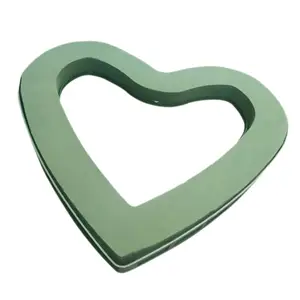 Floral Foam Block Heart Shaped with Suction Cup for Fresh or Artificial Flowers Wedding Party Decorations