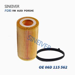 Filtro de aire para Audi A1 A3 A4 1,4/2.0TDI 2007-2016 y <span class=keywords><strong>A6</strong></span> Auto Parts OEM 06D115562 06D115562C Filtro de aceite de papel de motor - Product Image 2