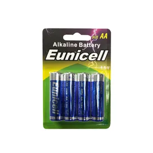 4 pack alkaline batteries AAA size and AA size 1.5v dry battery