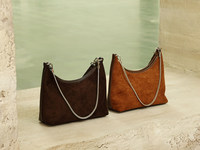 Sac à main en daim PU pour femme, sac à bandoulière de luxe, sac hobo de créateur