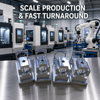Usinage CNC 5 axes de haute précision, pièces en acier inoxydable et en aluminium, service de fraisage CNC personnalisé pour composants à géométrie complexe