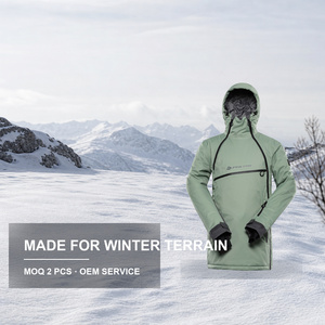 Veste de ski ALPINE PRO pour homme, coupe ample, couleur vert céladon, imperméable 10 000 mm, coupe-vent, jupe de ski amovible, <span class=keywords><strong>snowboard</strong></span> - Product Image 1