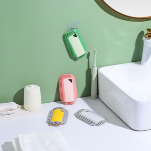 Silicone Bathroom Sink <b>Squeegee</b> Green And Pink With Hanging Loop For Mirror And Glass Cleaning - Product Image 4