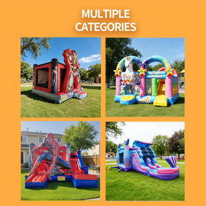 Château gonflable commercial super-héros rouge et or avec toboggan, pour enfants, idéal pour événements et locations, personnalisable - Product Image 5