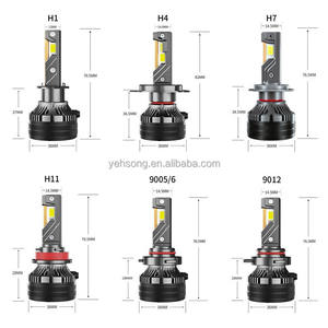 H4 changement de couleur rgb led ampoule h11 h7 halogène voiture phares ampoules hb3 hb4 9005 9006 super lumineux auto antibrouillard kit 6000k - Product Image 6