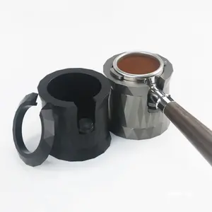 El kahve araçları Espresso aksesuarları alüminyum alaşım kahve presi taban kahve sabotaj tutucu Portafilter standı