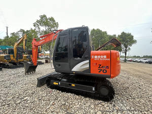 Excavadoras originales de 7 toneladas Hitachi ZX70 para trabajos de movimiento de tierras Excavadora Hitachi ZX70 con hoja - Product Image 5