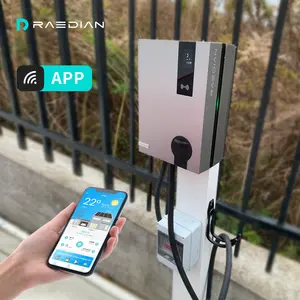 OCPP Load Balancing Wallbox 22kW Solar EV Cargador para vehículo eléctrico tipo 2 380V AC EV Pila de carga