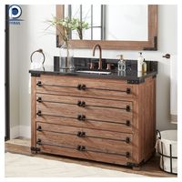 Meuble de salle de bain noir, Style américain, luxe, vente en gros