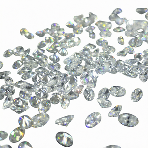 Diamant rond brillant cultivé en laboratoire, 0,2 ct, VS1, diamant synthétique, 3,7 mm à 4,3 mm, pour la fabrication de bijoux - Product Image 5
