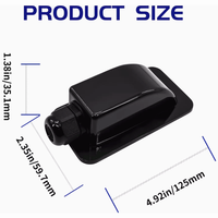 Prix usine simple Double câble entrée presse-étoupe 3-7mm pour panneau solaire en plastique noir pour panneau solaire camping-car caravane bateau